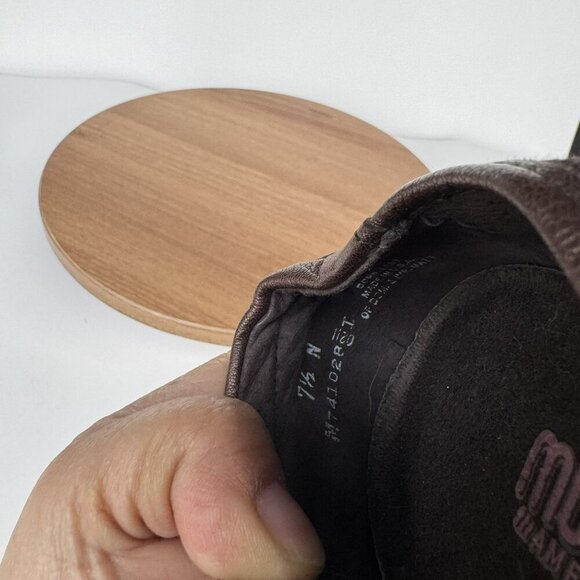 Munro Bronze Brown Leather Ballet Slip-On Comfort Support Shoes 7.5N‎ Narrow - Picture 7 of 7